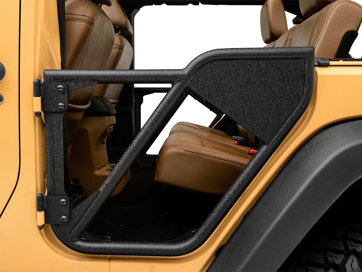 Off Road Door Hinge Mirror Matte Black Pairs For Jeep Wrangler