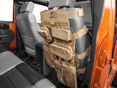 Smittybilt G.E.A.R. Custom Fit Front Seat Covers; Coyote Tan (87-18 Jeep Wrangler YJ, TJ, & JK)