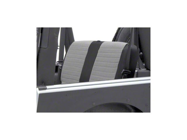 Smittybilt XRC Rear Seat Cover; Black/Gray (87-95 Jeep Wrangler YJ)
