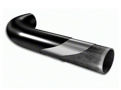 Smittybilt 3-Inch Sure Side Step Bars; Gloss Black (87-95 Jeep Wrangler YJ)