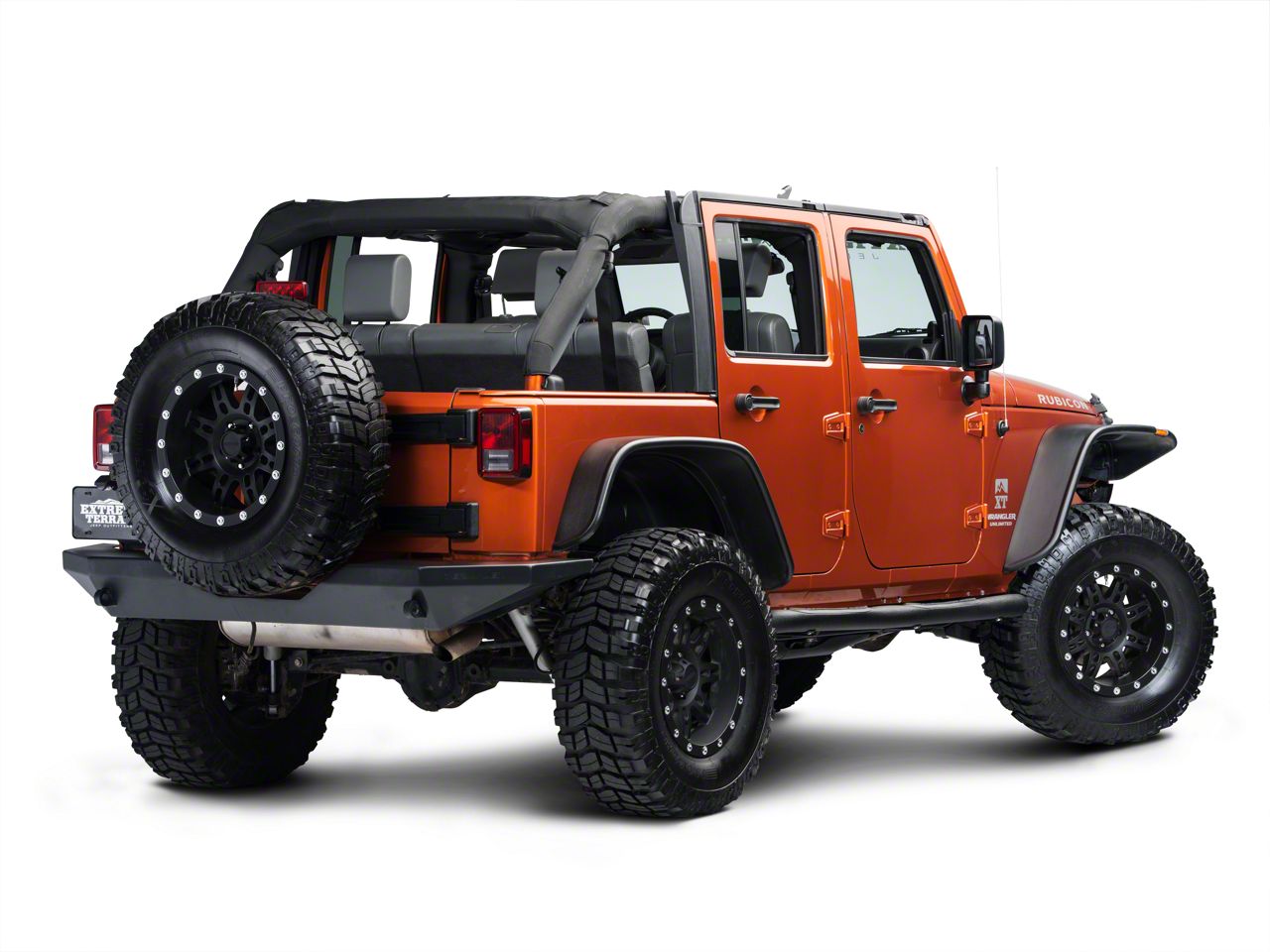 Smittybilt 3 Inch Sure Side Step Bars; Textured Black (07-18 Jeep Wrangler  JK 4-Door)