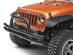 Smittybilt Wrangler 3 in. Front Tubular Bumper w/ Hoop - Textured Black ...