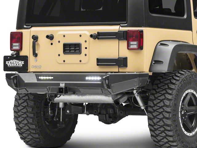 Smittybilt XRC Gen2 Rear Bumper; Light Textured (07-18 Jeep Wrangler JK)