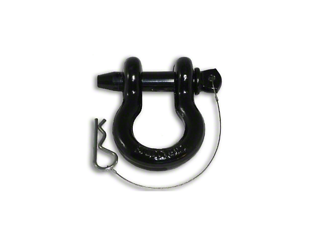 Smittybilt 3/4-Inch 4.75 Ton D-Ring Shackle; Black