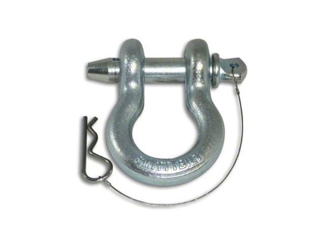 Smittybilt 3/4-Inch 4.75 Ton D-Ring Shackle with Locking Pin; Zinc