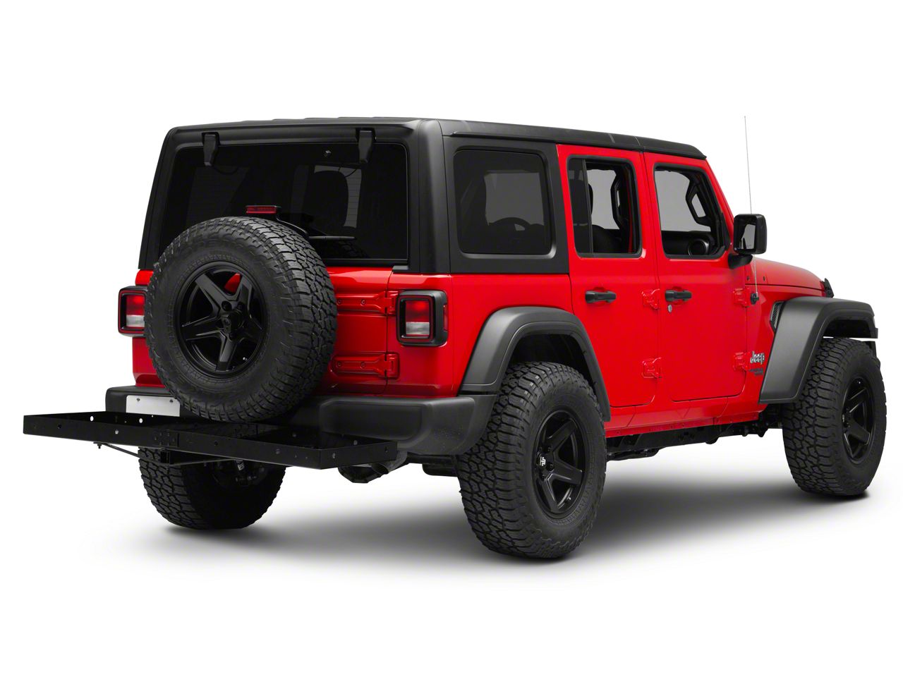 Jeep Wrangler JK & JL 07-23 Hitch Receiver - Lowered