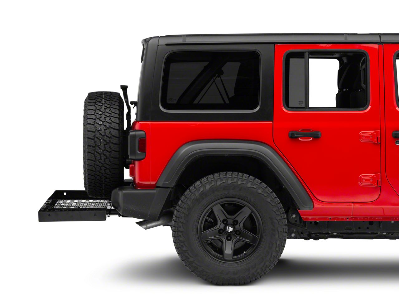 jeep trailer hitch rack