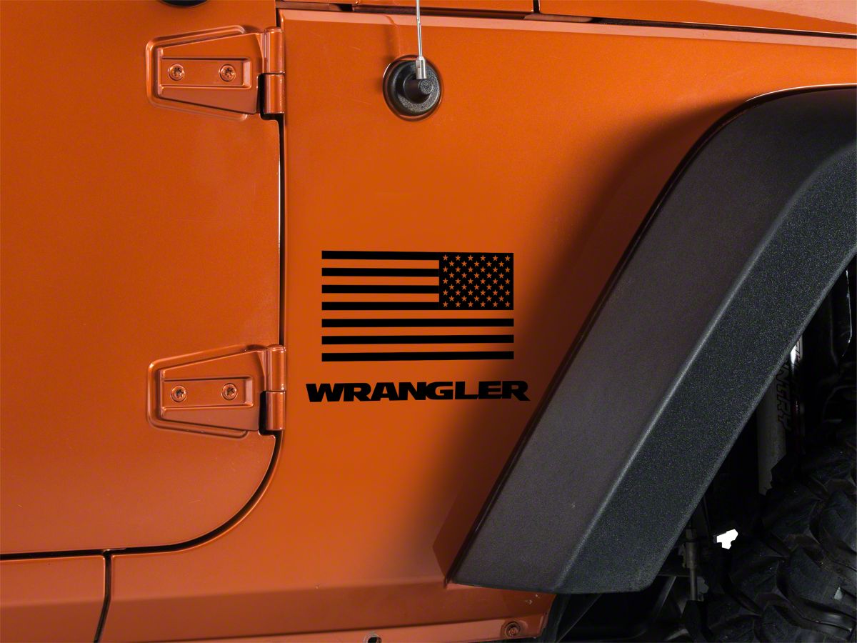 SEC10 Jeep Wrangler Small American Flag;  J116899 (66-23 Jeep CJ5,  CJ7, Wrangler YJ, TJ, JK & JL) - Free Shipping