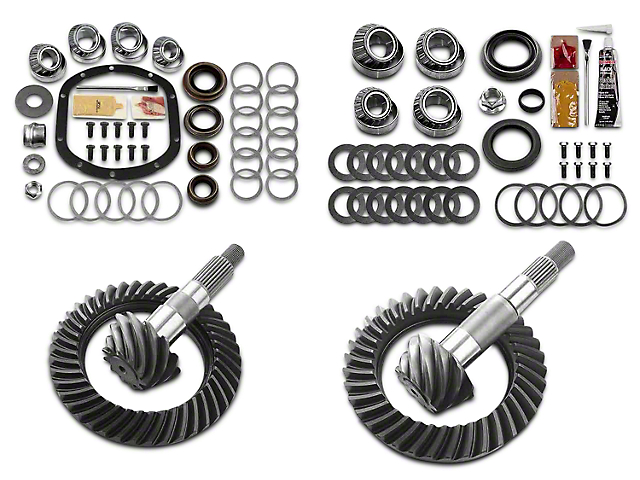 Motive Gear Dana 30 Front Axle and Dana 35 Rear Axle Complete Ring and Pinion Gear Kit; 4.10 Gear Ratio (97-06 Jeep Wrangler TJ, Excluding Rubicon)