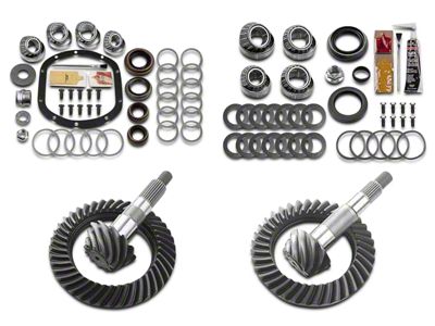 Motive Gear Dana 30 Front Axle and Dana 35 Rear Axle Complete Ring and Pinion Gear Kit; 4.56 Gear Ratio (97-06 Jeep Wrangler TJ, Excluding Rubicon)