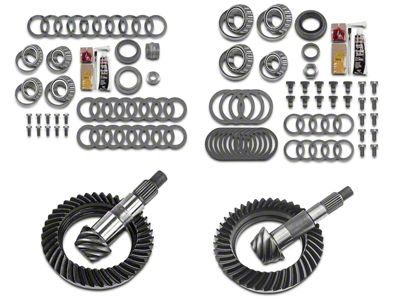 Motive Gear Dana 30 Front Axle and Dana 44 Rear Axle Complete Ring and Pinion Gear Kit; 5.13 Gear Ratio (07-18 Jeep Wrangler JK, Excluding Rubicon)