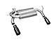 Corsa Performance Dual Axle-Back Exhaust with Black Tips (07-18 Jeep Wrangler JK)