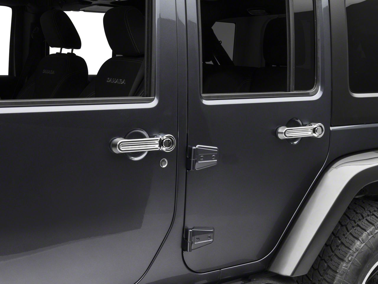Triple Chrome plated 4 Door+Tailgate Handle Cover for 2007-2018 JEEP Wrangler JK 