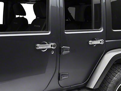 RedRock Jeep Wrangler Chrome Door Handle & Tailgate Handle Covers J117070  (07-18 Jeep Wrangler JK 4-Door) - Free Shipping