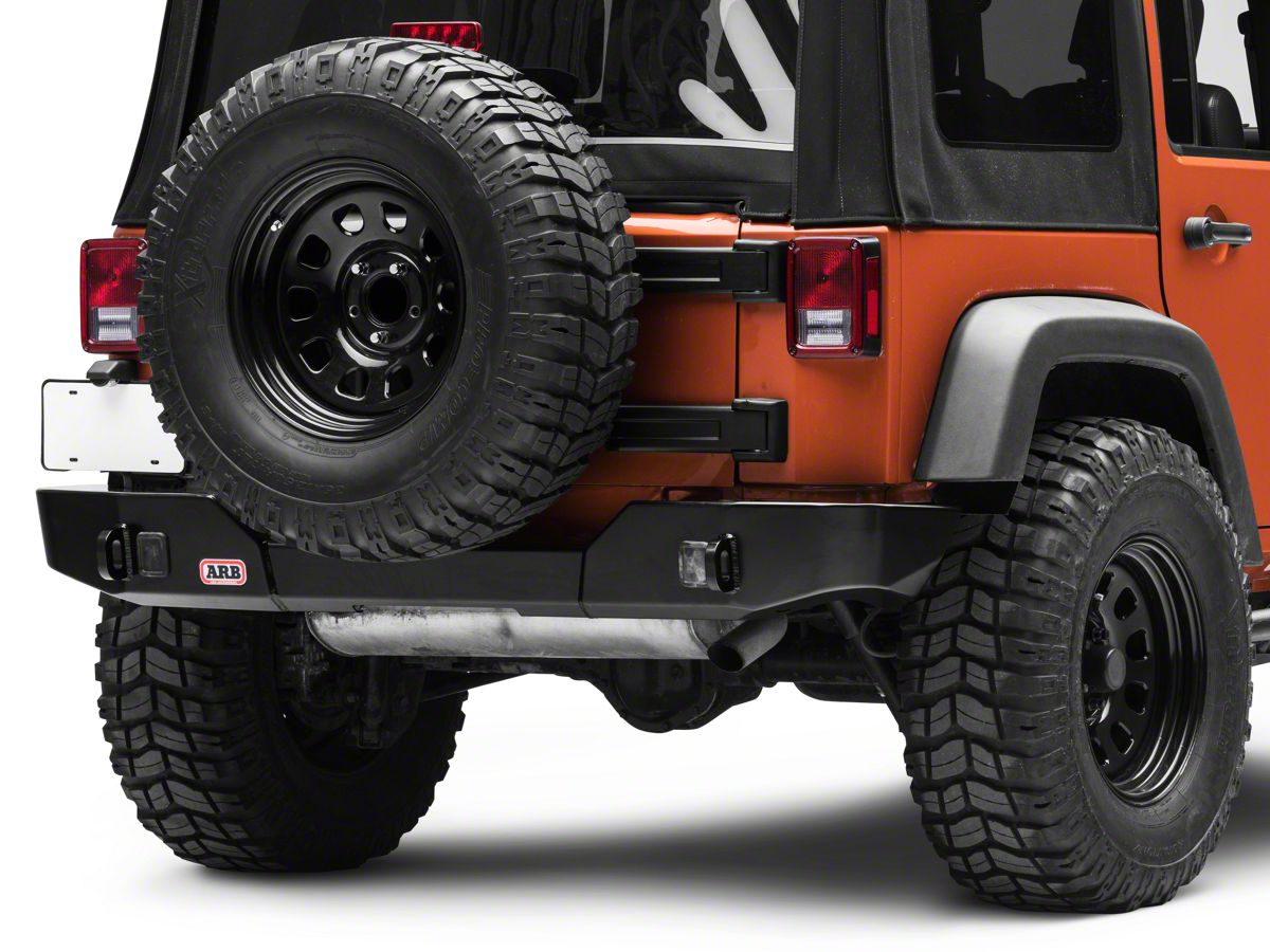 ARB Jeep Wrangler Modular Rear Bumper; Satin Black 5650370 (07-18 Jeep  Wrangler JK)