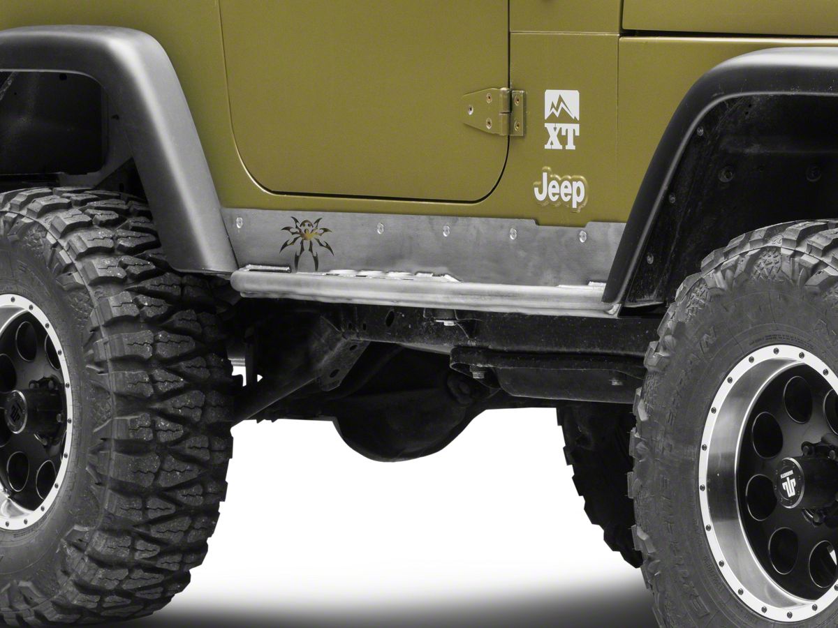 Poison Spyder Jeep Wrangler Ricochet Rockets - Bare Steel 14-50-050 (97-06 Jeep  Wrangler TJ, Excluding Unlimited)