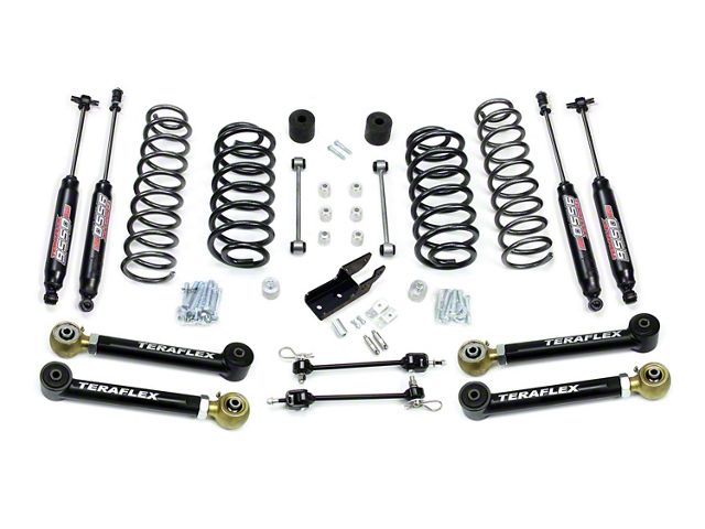 Teraflex 3-Inch Suspension Lift Kit with Lower Control Arms and 9550 Shocks; Right Hand Drive (97-06 Jeep Wrangler TJ)