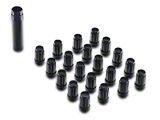 Teraflex Black 6-Spline Lug Nut Kit; 1/2-Inch x 20; Set of 23 (07-18 Jeep Wrangler JK)