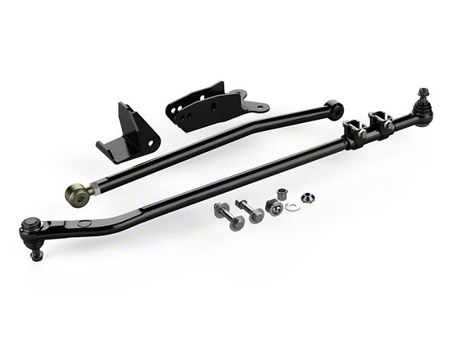 Teraflex Drag Link Flip Kit with Front Track Bar Drop Bracket and Frame Brace Kit (07-18 Jeep Wrangler JK)