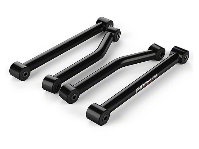 Teraflex Sport Fixed Front Lower and Rear Upper Control Arms for 2.50 to 3-Inch Lift (07-18 Jeep Wrangler JK)