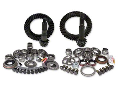 Yukon Gear Dana 30 Front Axle/44 Rear Axle Ring and Pinion Gear Kit with Install Kit; 4.11 Gear Ratio (07-18 Jeep Wrangler JK, Excluding Rubicon)