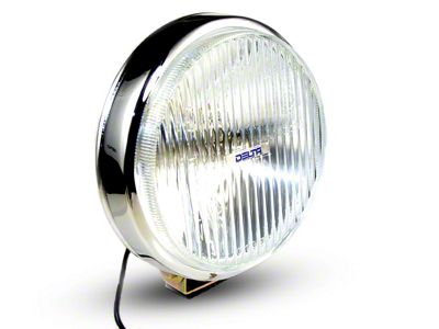 Delta 6-Inch 100 Series Chrome Thinline Fog Lights; 55 Watt Xenon (Universal; Some Adaptation May Be Required)