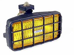 Delta 7x3.50-Inch 250 Series Rectangular Fog Lights; Amber (Universal; Some Adaptation May Be Required)