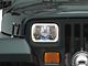 Delta Lights Rectangular H4 Xenon Conversion Headlights with Halos; Chrome Housing; Clear Lens (87-95 Jeep Wrangler YJ)