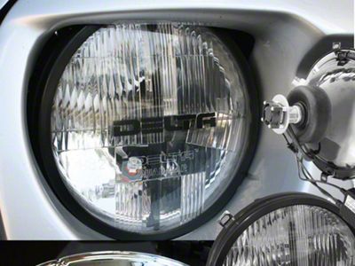 Delta Lights Quad-Bar LED Headlights with LED DRL; Chrome Housing; Clear Lens (97-06 Jeep Wrangler TJ)