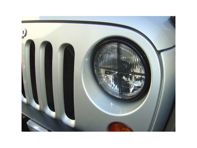 Delta Lights Quad-Bar Xenon Headlights with Parking Lights; Chrome Housing; Clear Lens (97-06 Jeep Wrangler TJ)