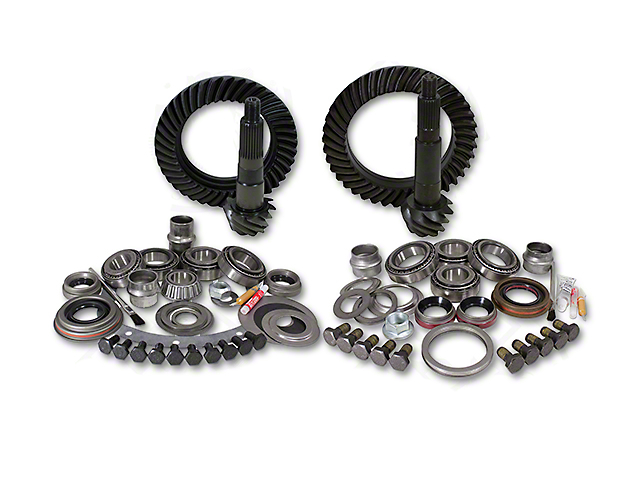 USA Standard Gear Dana 30 Front Axle/44 Rear Axle Ring and Pinion Gear Kit with Install Kit; 4.56 Gear Ratio (07-18 Jeep Wrangler JK, Excluding Rubicon)
