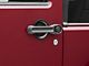 RedRock Door Handle Recess Guards; Gloss Black (07-18 Jeep Wrangler JK 2-Door)