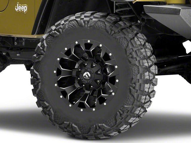 Fuel Wheels Assault Satin Black Milled Wheel; 17x8.5 (84-01 Jeep Cherokee XJ)