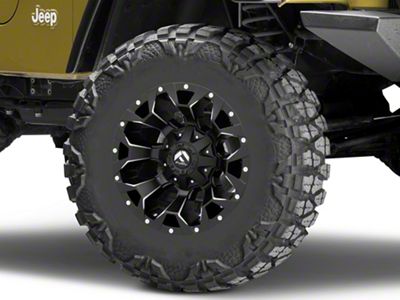 Fuel Wheels Assault Satin Black Milled Wheel; 17x8.5 (93-98 Jeep Grand Cherokee ZJ)