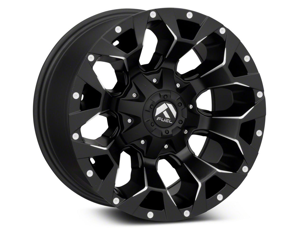 Fuel Wheels Jeep Wrangler Assault Satin Black Milled Wheel; 18x9