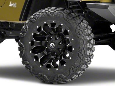 Fuel Wheels Assault Satin Black Milled Wheel; 20x9 (97-06 Jeep Wrangler TJ)