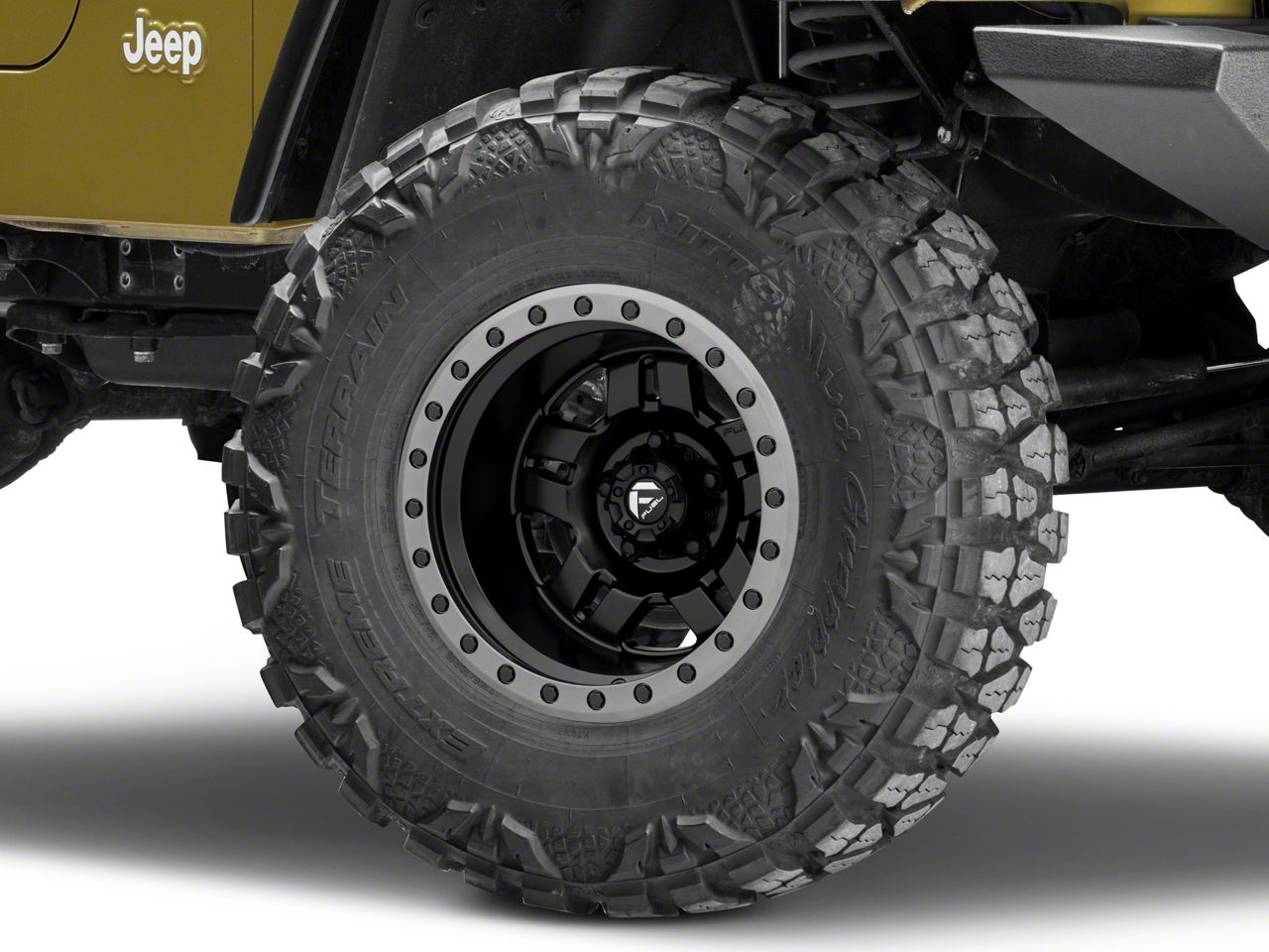 Fuel Wheels Jeep Wrangler Anza Matte Black Wheel 15x10 D55715006537 97 06 Jeep Wrangler Tj