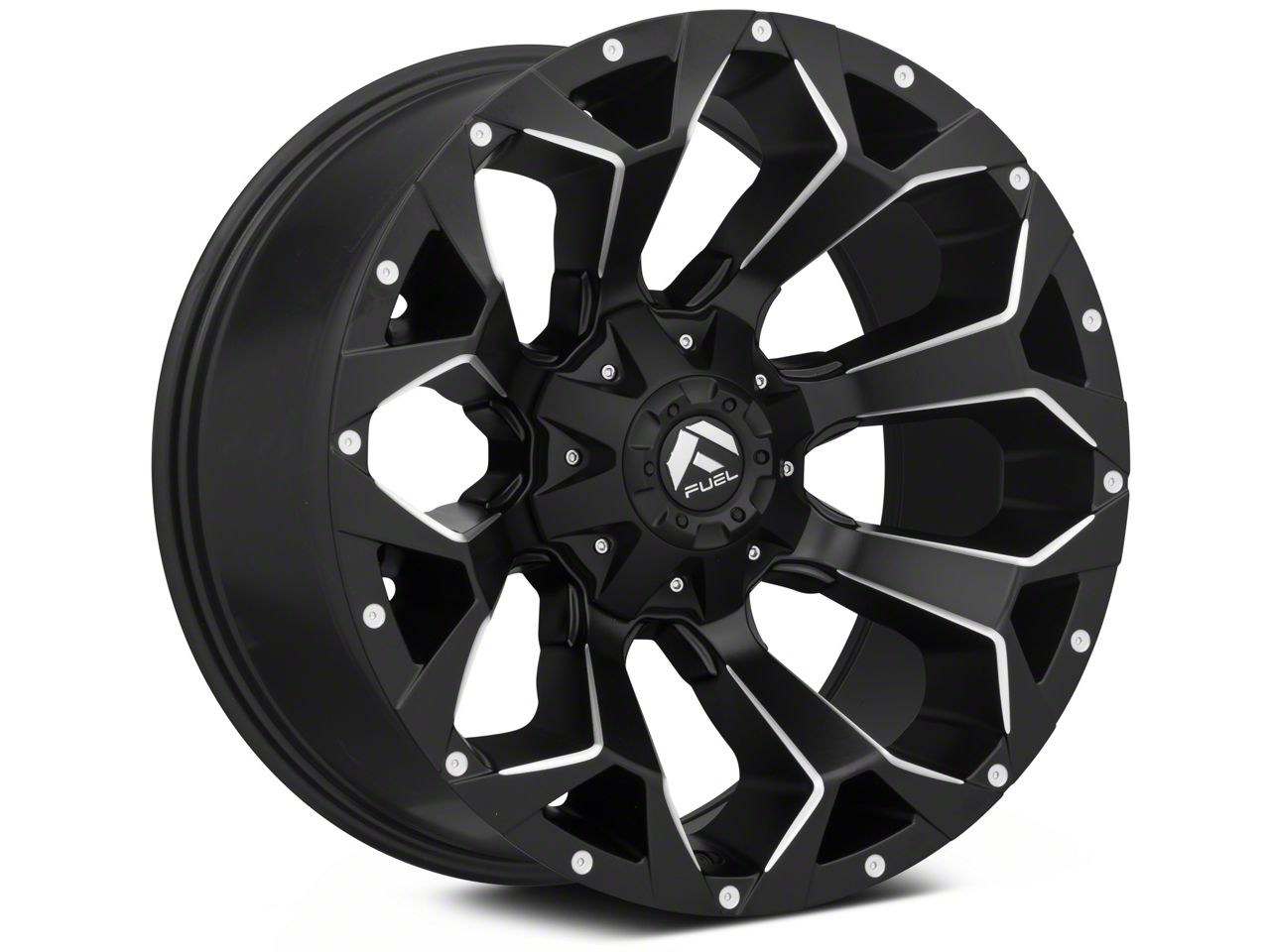 Fuel Wheels Jeep Wrangler Assault Black Milled Wheel 20x10