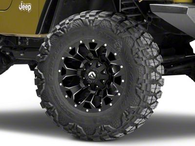 Fuel Wheels Assault Satin Black Milled Wheel; 17x9 (97-06 Jeep Wrangler TJ)