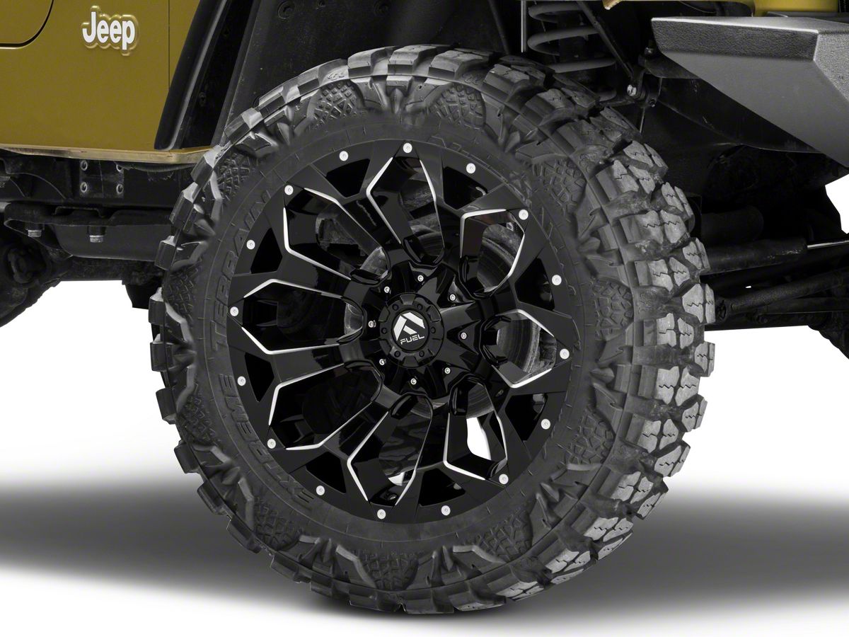 Fuel Wheels Jeep Wrangler Assault Gloss Black Wheel; 20x10 D57620002647  (97-06 Jeep Wrangler TJ)