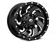 Fuel Wheels Cleaver Gloss Black Milled Wheel; 17x9 (87-95 Jeep Wrangler YJ)