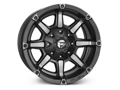 Fuel Wheels Coupler Matte Black Machined Wheel; 18x9 (93-98 Jeep Grand Cherokee ZJ)