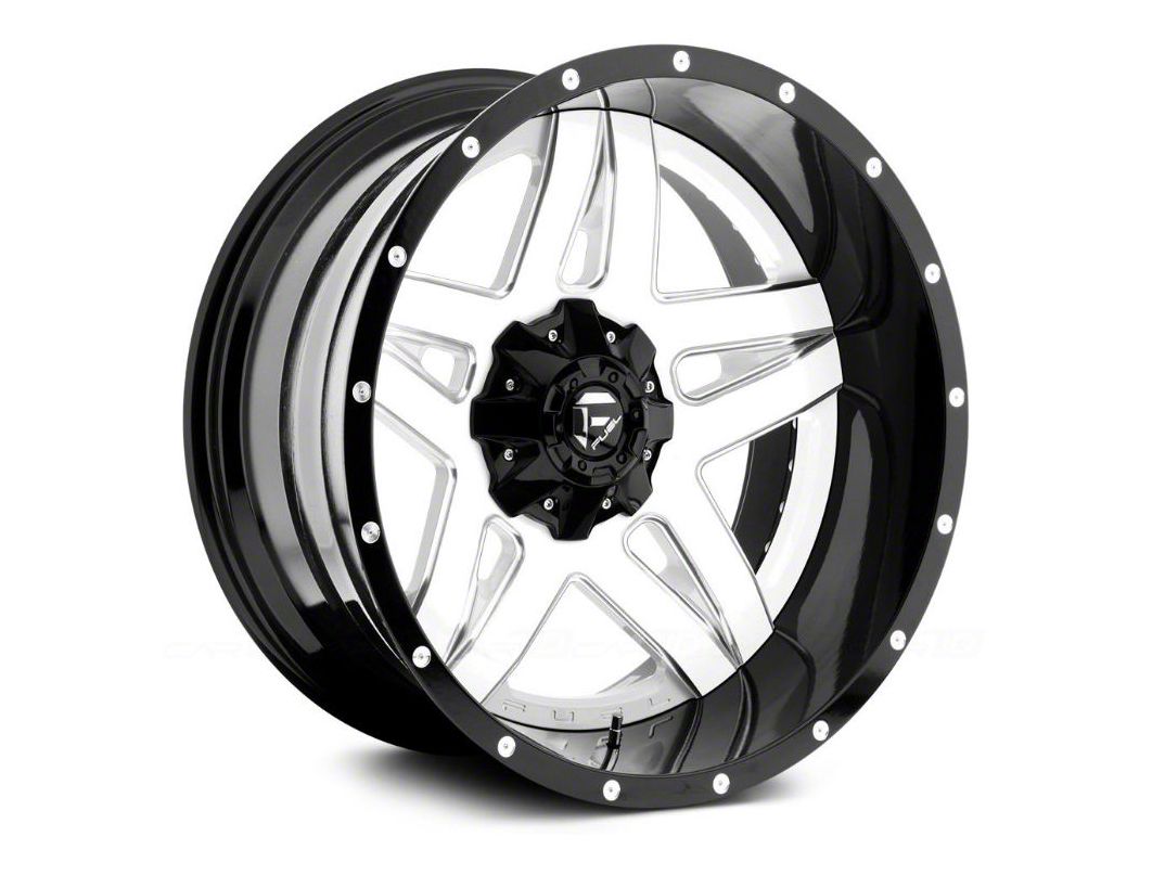 Fuel Wheels Jeep Wrangler Full Blown White Milled Wheel 20x10