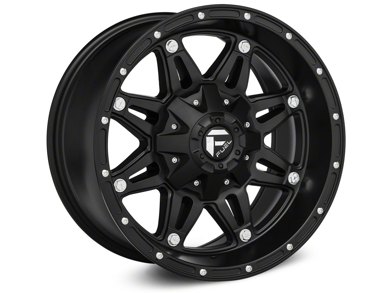 Fuel Wheels Hostage Matte Black Wheel; 17x8.5 (87-95 Jeep Wrangler YJ)