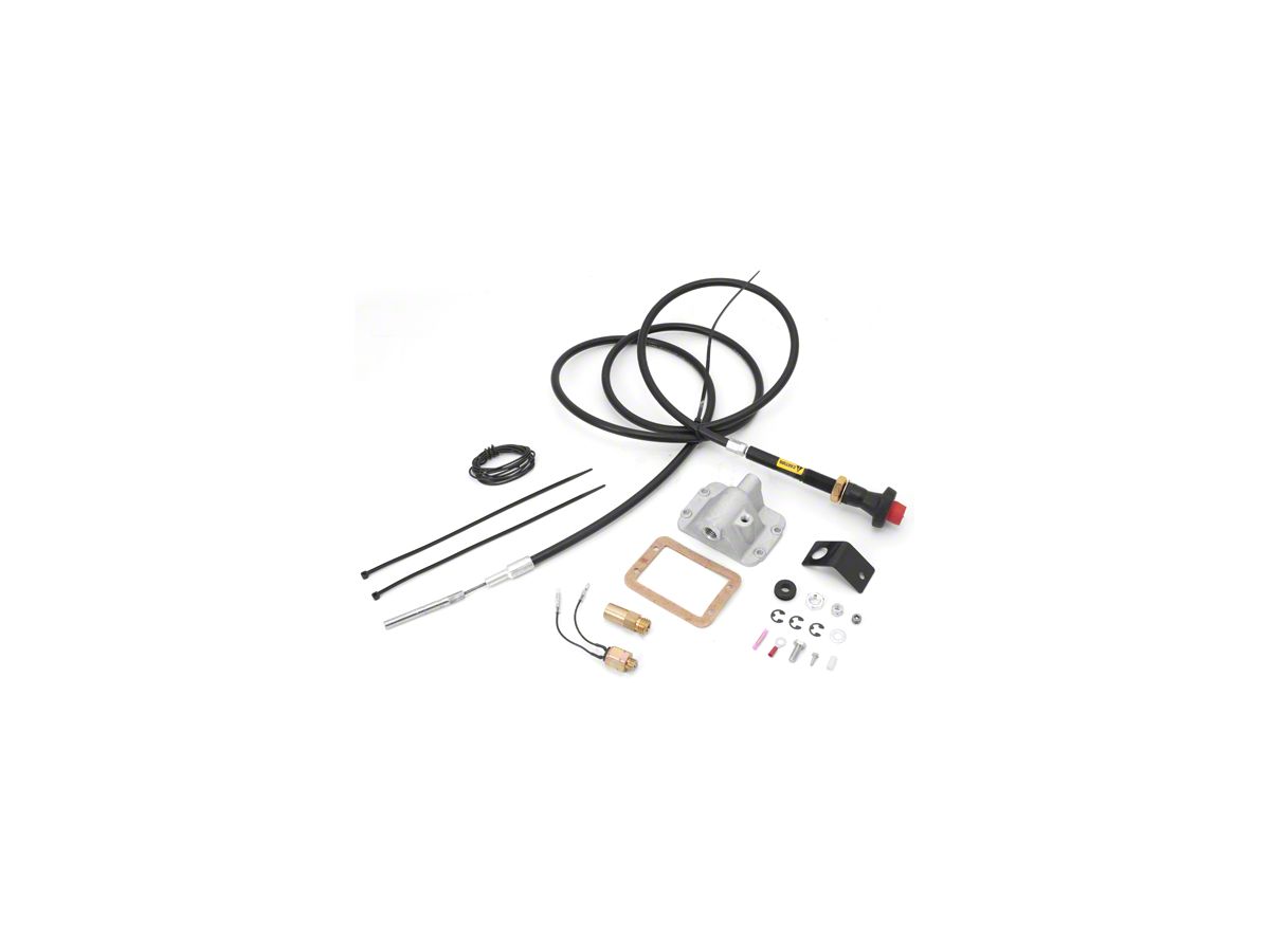 Alloy USA Jeep Wrangler Differential Cable Lock Kit for 3 In. - 6 in. Lift  w/ Front D30 450920 (87-95 Jeep Wrangler YJ)