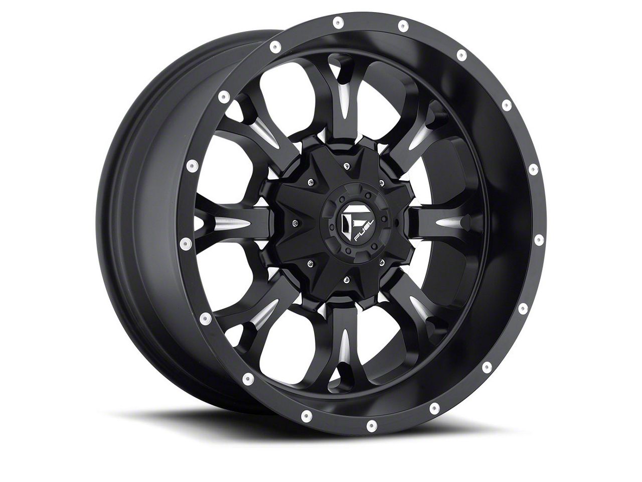 Fuel Wheels Krank Matte Black Milled Wheel; 20x12 (97-06 Jeep Wrangler TJ)