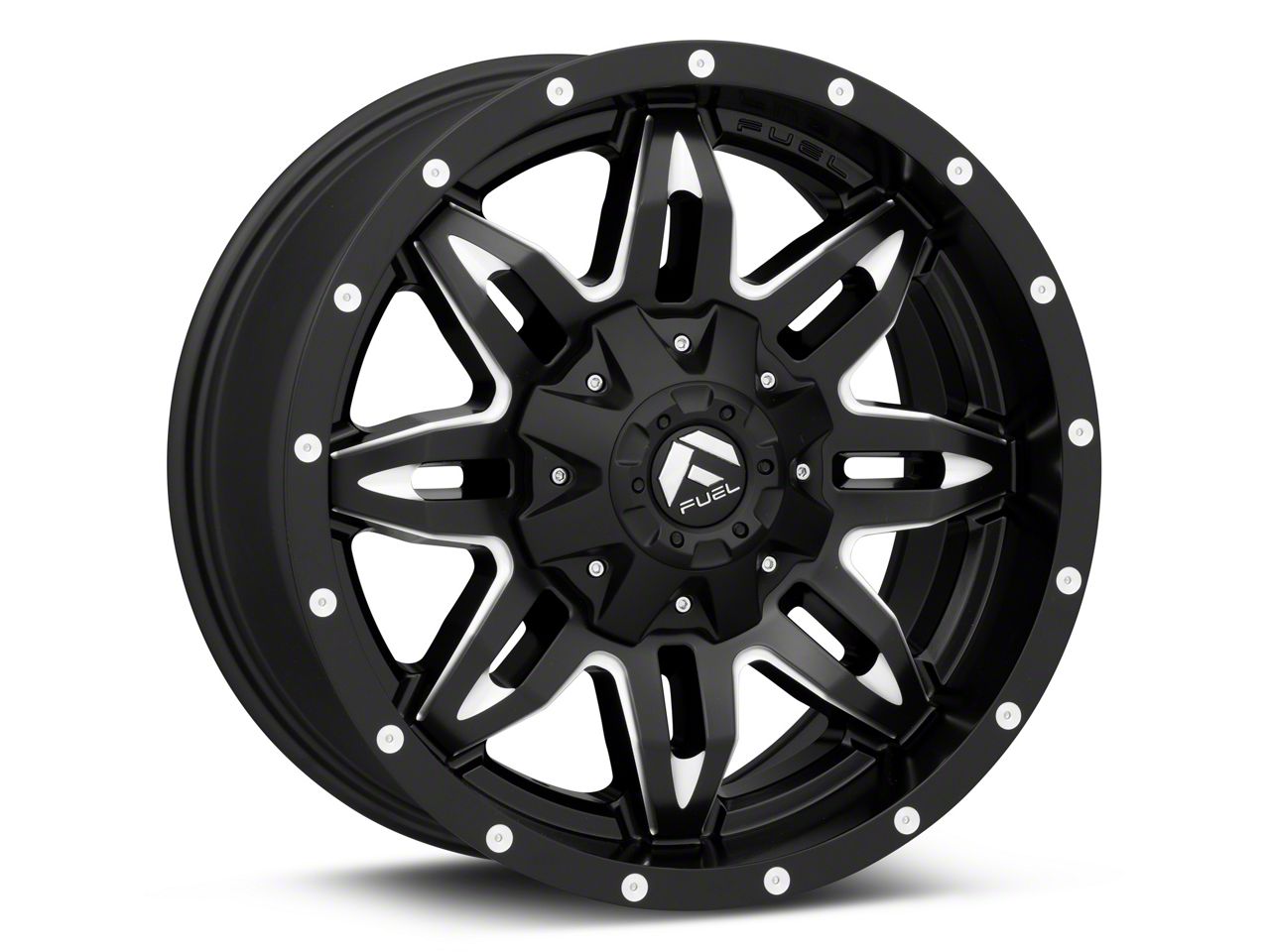 Fuel Wheels Jeep Wrangler Lethal Black Milled Wheel 18x9 J118662 (97