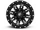 Fuel Wheels Lethal Matte Black Milled Wheel; 15x8 (87-95 Jeep Wrangler YJ)