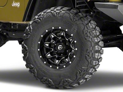 Fuel Wheels Lethal Matte Black Milled Wheel; 15x10 (97-06 Jeep Wrangler TJ)