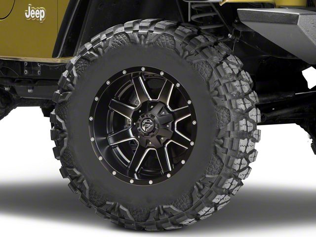Fuel Wheels Maverick Matte Black Milled Wheel; 17x9 (97-06 Jeep Wrangler TJ)